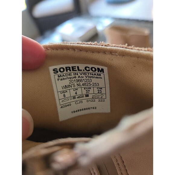 Sorel Kinetic Breakthru Acadia Size 6 Waterproof Sneaker Boot Tawny Buff Womens - Picture 7 of 11